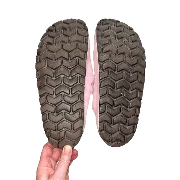 NCLUB MADE IN SPAIN Women Pink Suede Leather Mules Mocs Slip Ons Size 10M - Picture 8 of 9